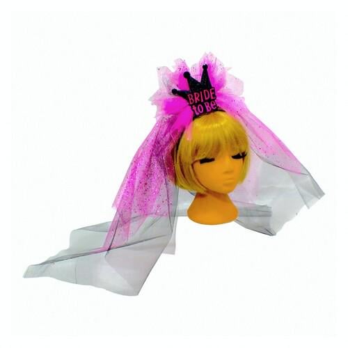 Корона на обруче Bride to Be SETA Decor 16-681BLK-ML