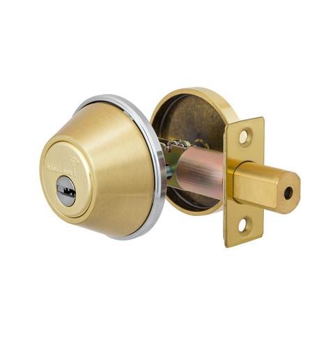 Замок врезной Mul-T-Lock Dead Bolt DBM ClassicPro 3KEY Латунь глянцевая (1705781662)