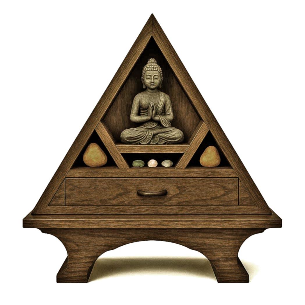 Вівтар для медитації з дерева Девандора Мускат (ЛАТ-000107)