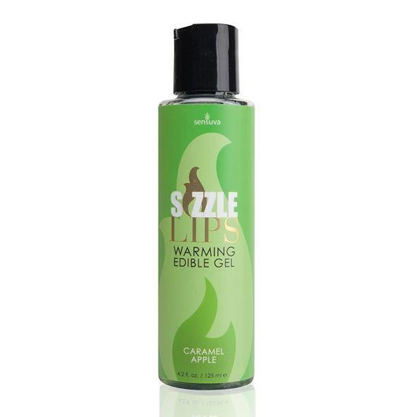 Гель массажный съедобный Sensuva Sizzle Lips Caramel Apple согревающий 125 мл (SO3209)