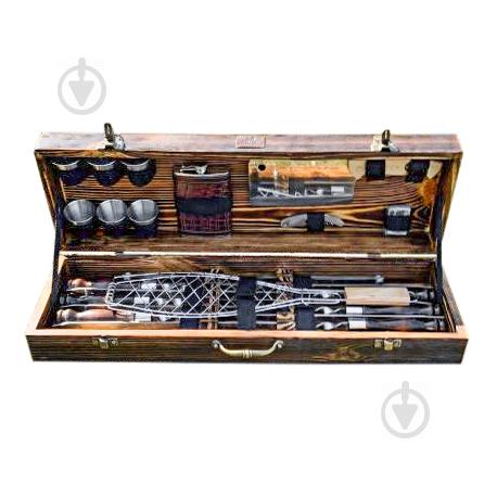 Набор шампуров Gorillas Market Леопард Gorillas BBQ в деревянной коробке (hub_sFFZ56234)