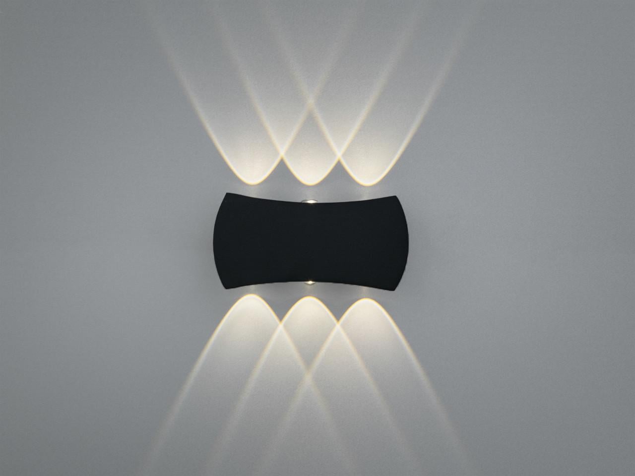 Фасадный светильник LED Diasha DFB-8623-6BK 6 Вт 6 лучей Черный (3041940250)