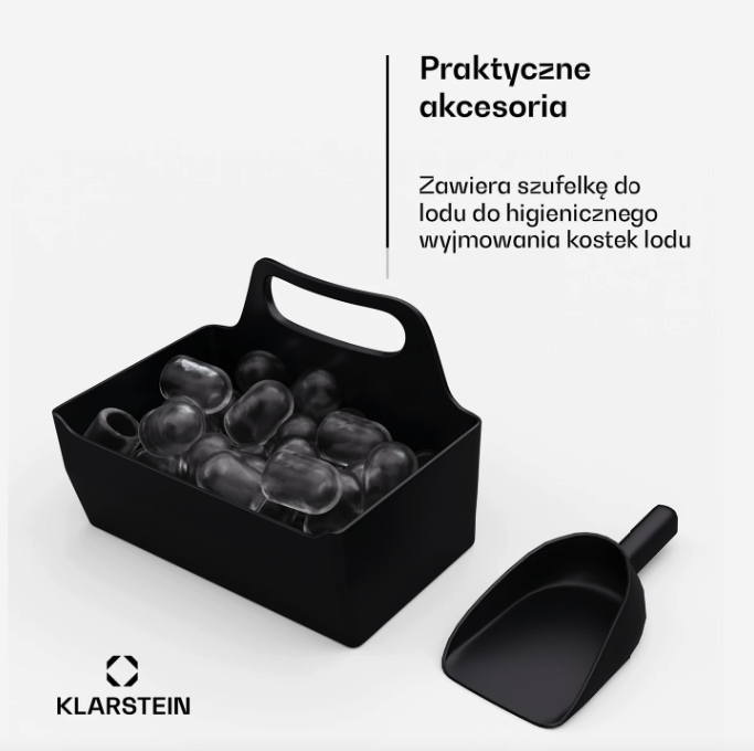 Ледогенератор бытовой для дома KLARSTEIN SparkIce 10046204 2 режима/12 кг/сутки/резервуар 1,3 л (10046189) - фото 2