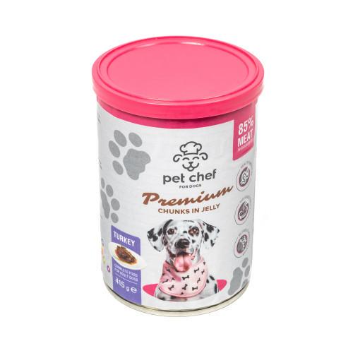 Корм вологий для дорослих собак Pet Chef з індичкою 415 г - фото 3 Корм вологий для дорослих собак Pet Chef з індичкою 415 г - фото 3