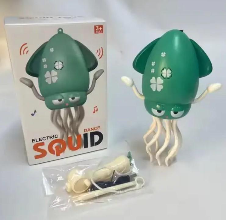 Интерактивная игрушка для детей Tummy Time Кальмар танцующий Зеленый (2104618659) - фото 18