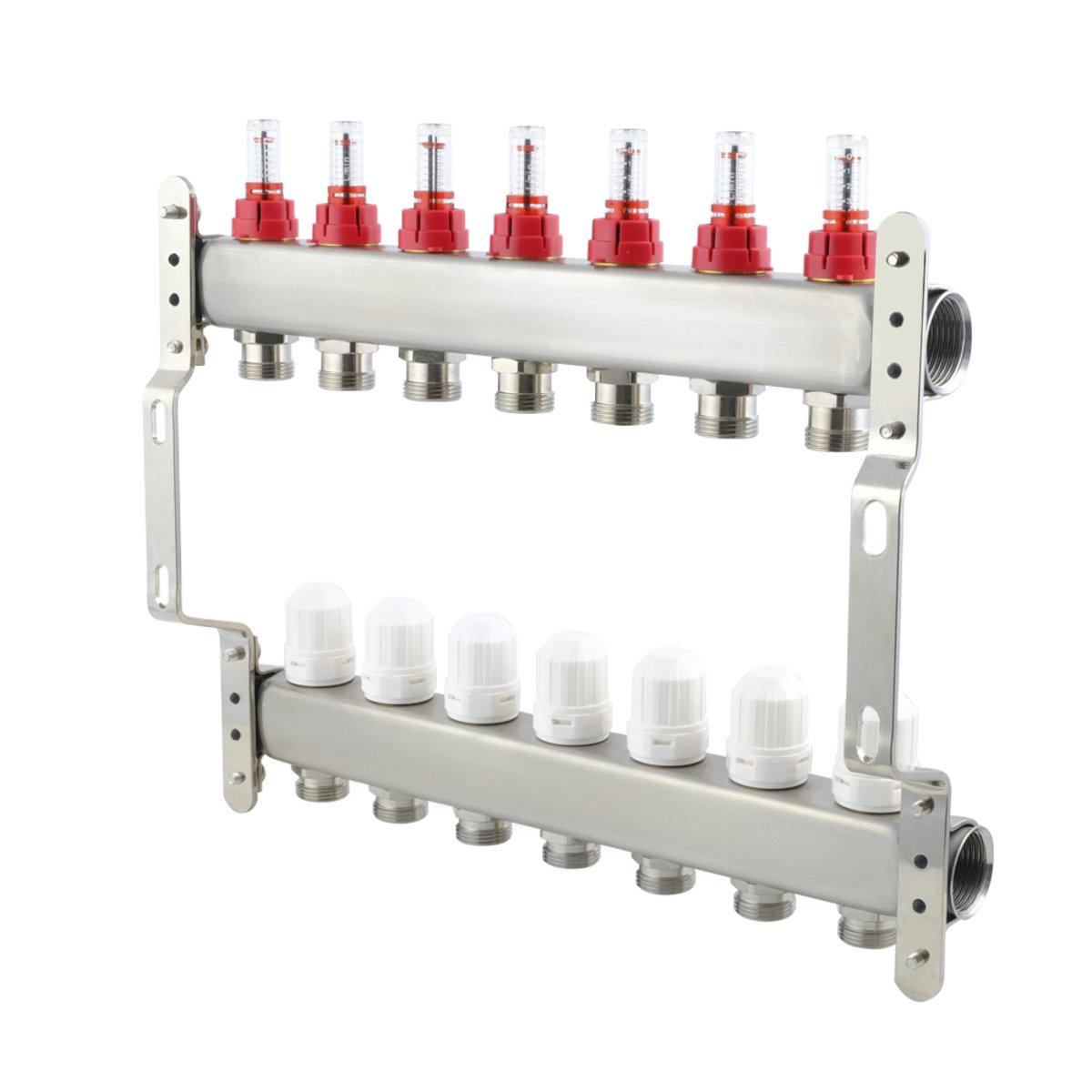 Коллектор Polmark 1x3/4 7 выходов PBMF107 - фото 2 Коллектор Polmark 1x3/4 7 выходов PBMF107 - фото 2