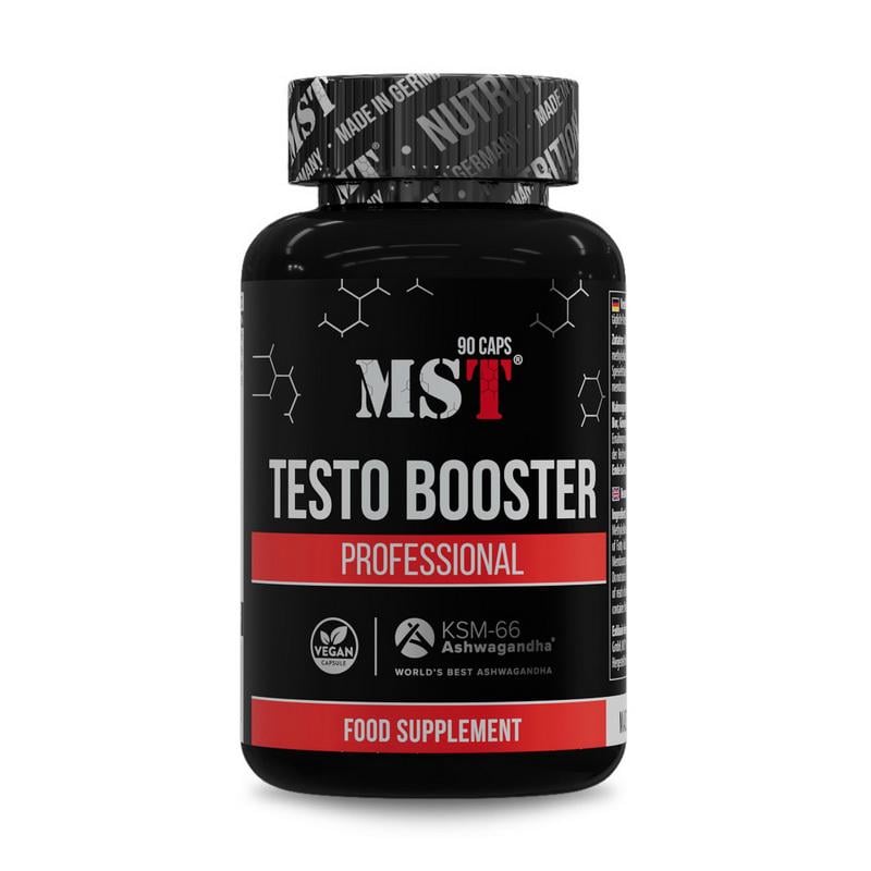 Бустер тестостерона MST Testo Booster Professional с ашвагандой KSM-66 макой пажитником и цинком 90 капс.