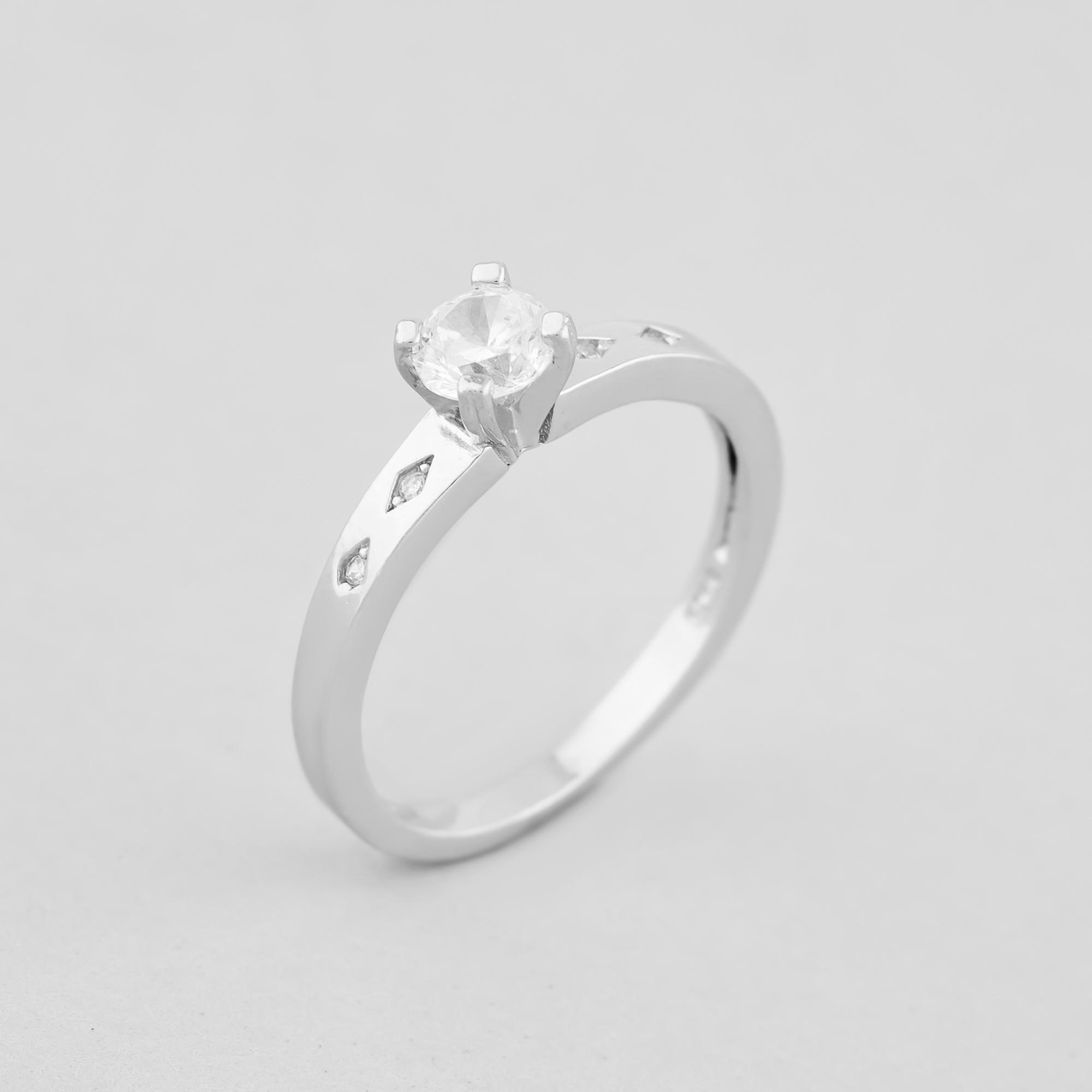 Серебряное кольцо Minimal Сияние р. 17 (14687)