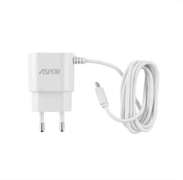 Мережевий зарядний пристрій Aspor A802 Plus micro/USB 2,4 A - фото 1