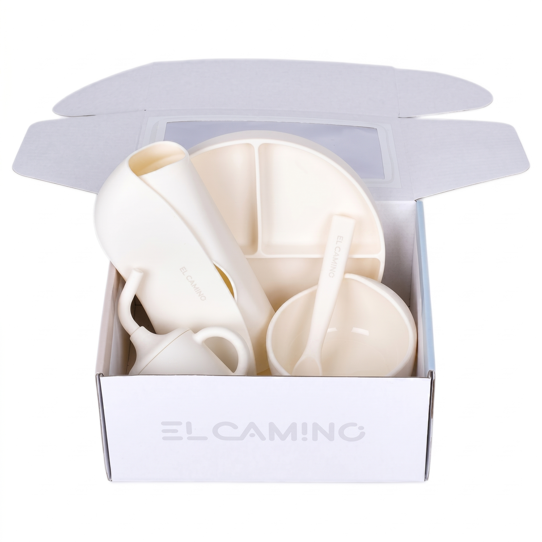 Набор силиконовой посуды El Camino ME 1172-1 Mix для детей Белый (34473203)