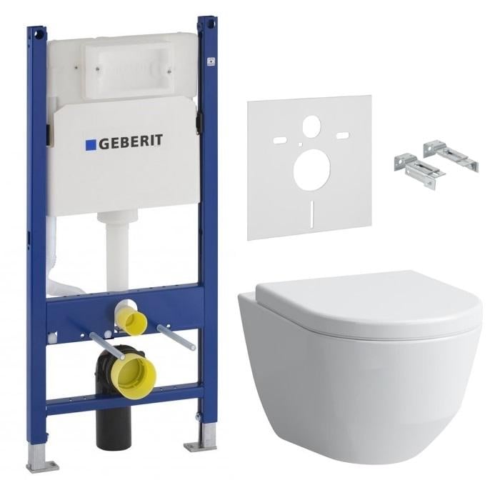 Комплект инсталляции Geberit DUOFIX H8619570000001+458.126.00.1 с унитазом (72016)