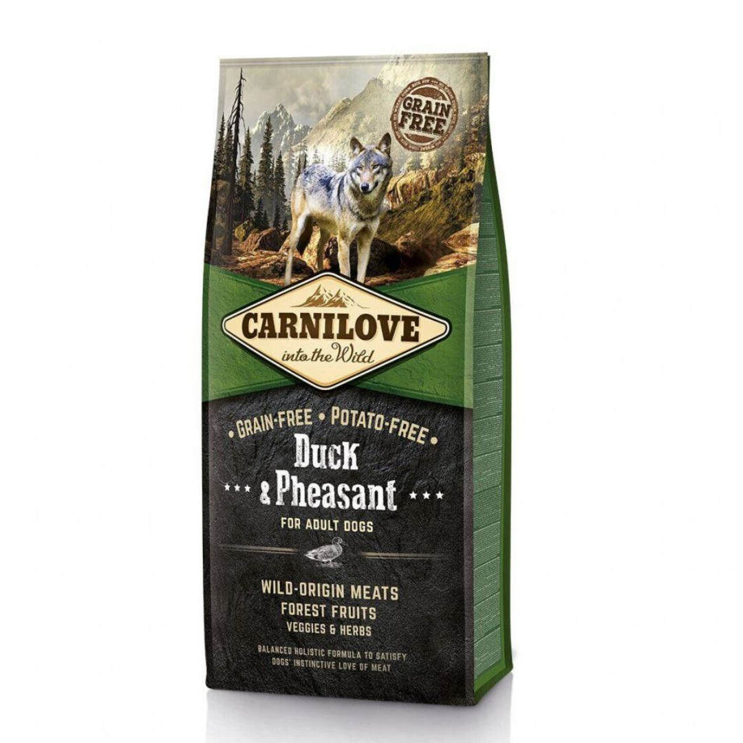 Корм сухий Carnilove Duck and Pheasant для дорослих собак усіх порід з качкою та фазаном 12 кг
