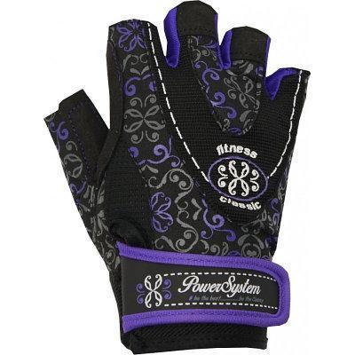 Перчатки для фитнеса и тяжелой атлетики Power System Classy женские PS-2910 S Black/Purple