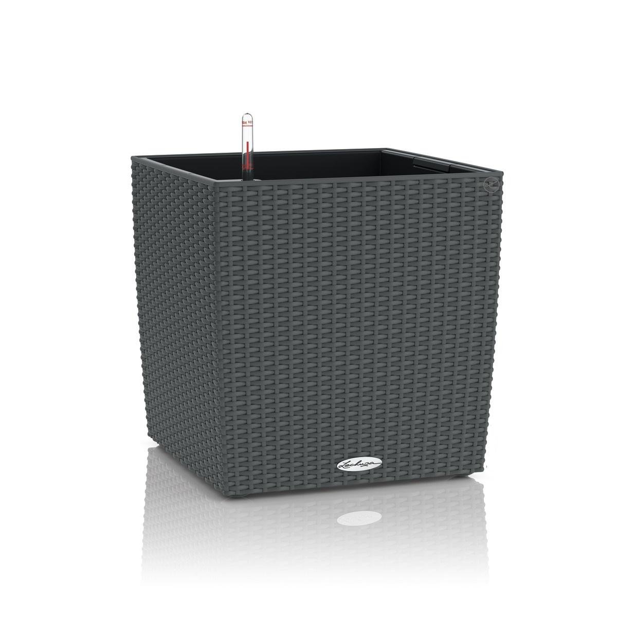 Умный горшок Lechuza CUBE Cottage 30 квадратный 12 л 30x30 см Гранит