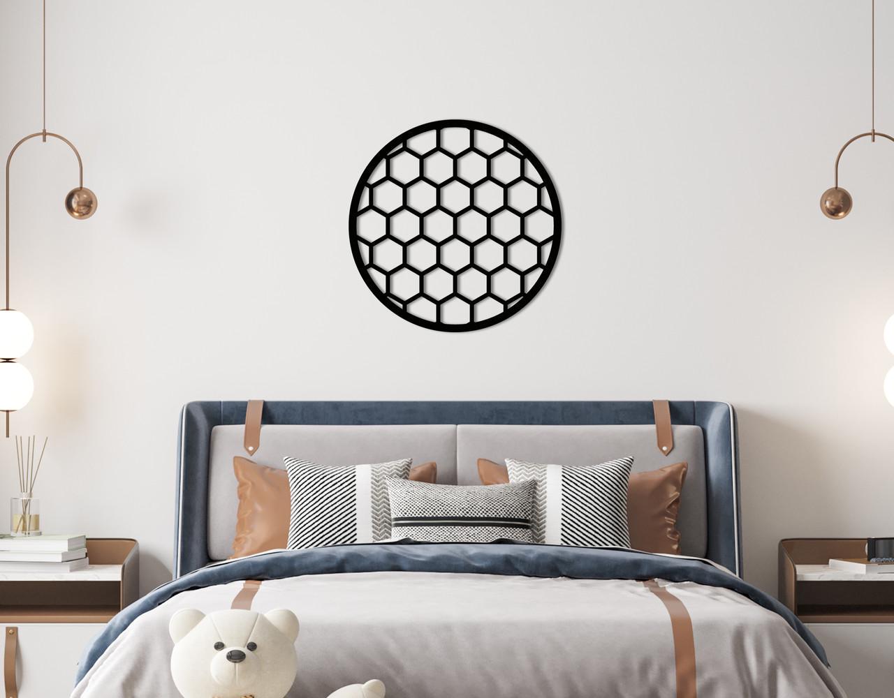 Декоративное панно на стену Upwood Decor Circle-056 35 50х50 см Black (1580335118)