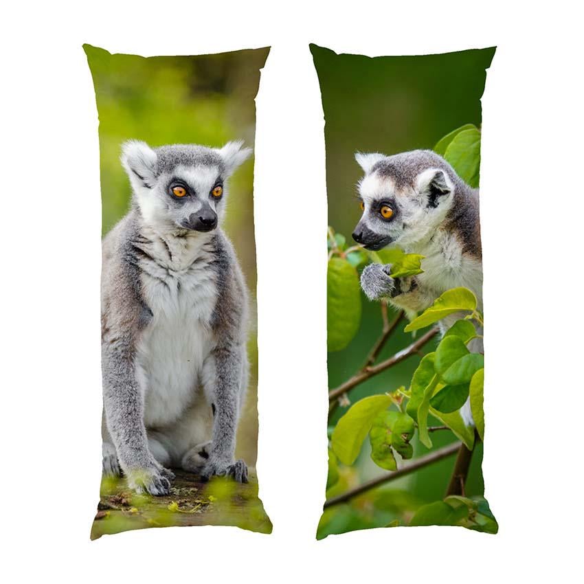 Подушка дакимакура Lemur in the jungle габардин 180х60 см (113571-4)