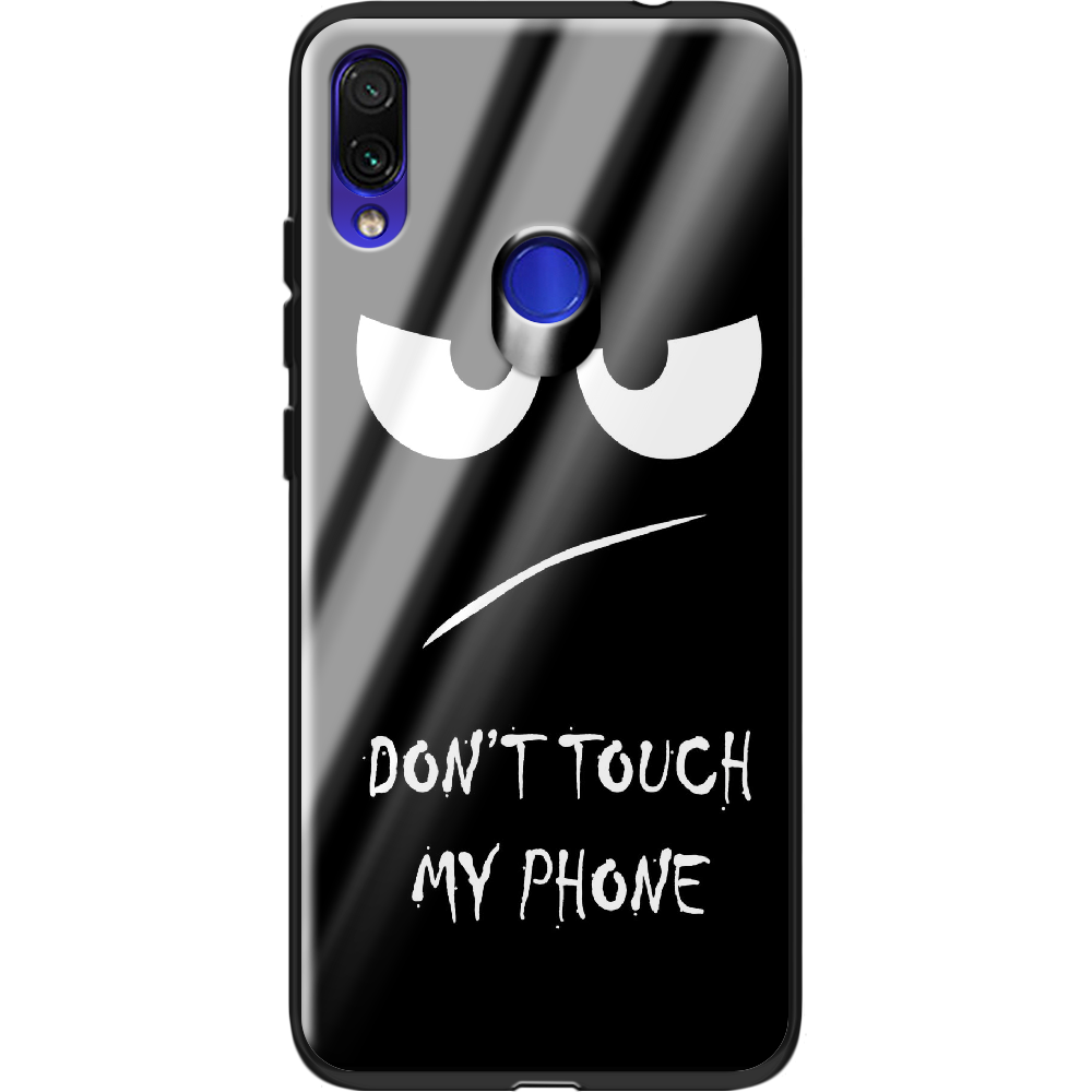 Чехол Boxface Xiaomi Redmi Note 7 Don't Touch my Phone Черный силикон со стеклом (36202-up535-37748)
