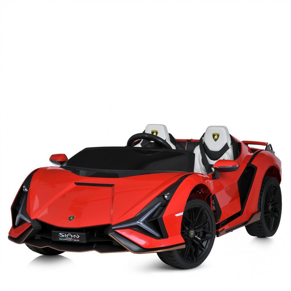 Детский двухместный электромобиль Bambi Lamborghini Sian Roadster 4WD M 5072EBLR Красный (706218166)