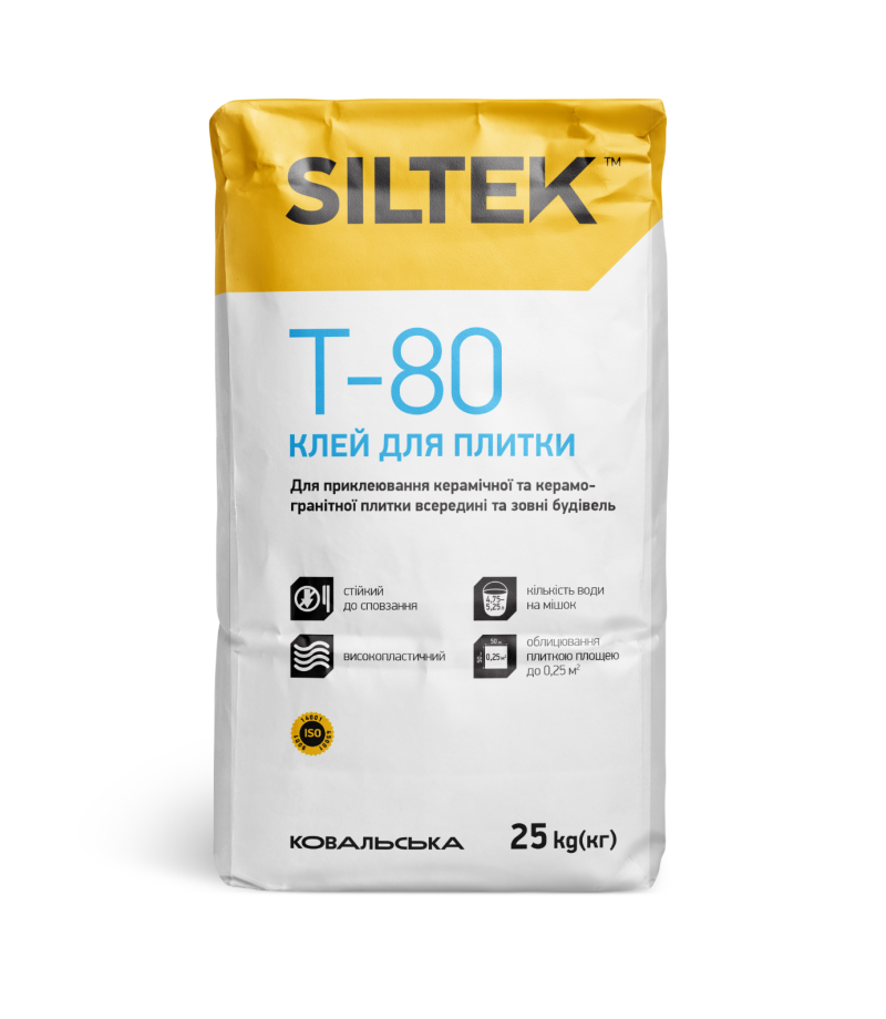 Клей для плитки Siltek T-80 5 кг