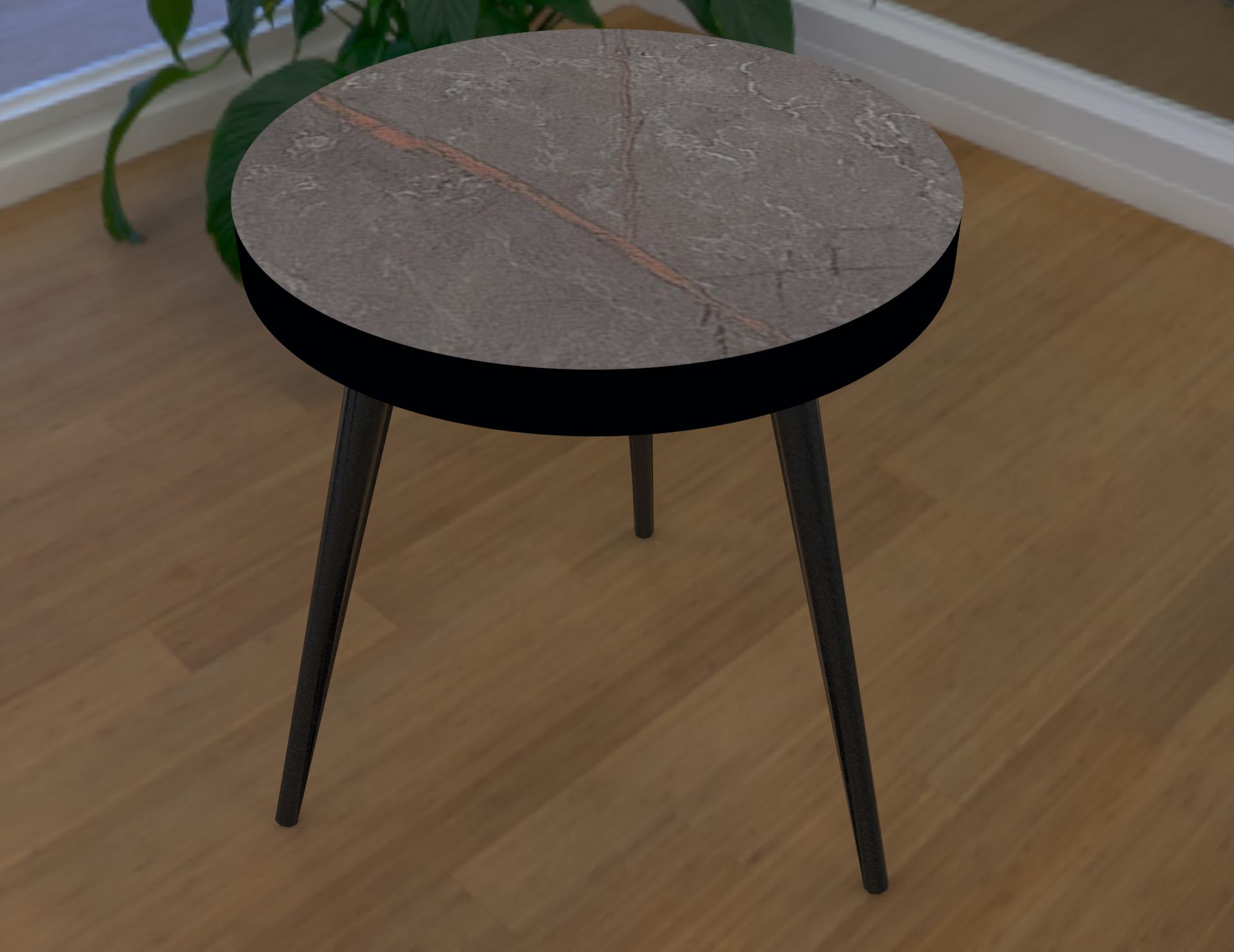 Кофейный столик Fmebel 400х400х438 мм Мрамор Толедо