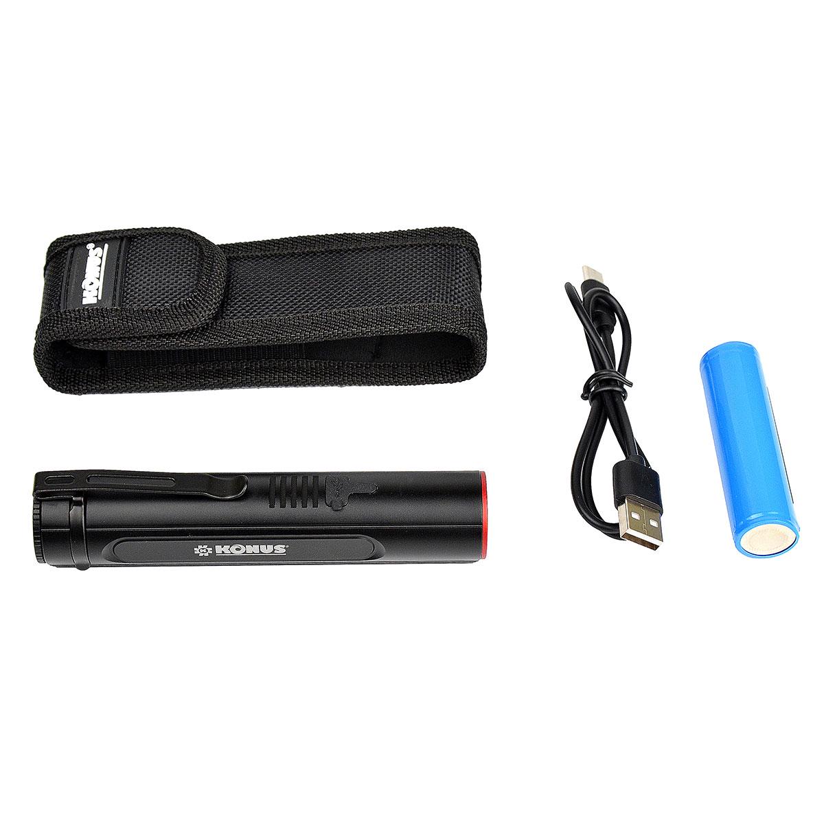 Ліхтар Konus Konuslight-2K 1000/2000 Lm USB Rechargeable (1773192169) - фото 6 Ліхтар Konus Konuslight-2K 1000/2000 Lm USB Rechargeable (1773192169) - фото 6