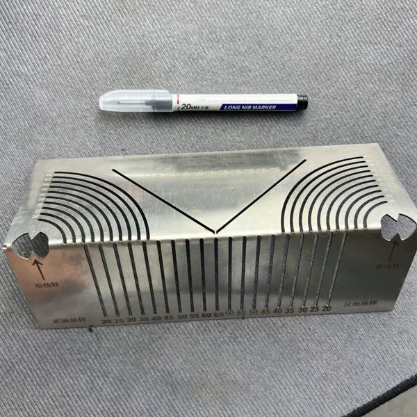 Разметочный шаблон для маркировки углов и дуг на металлическом профиле (C01279) - фото 5 Разметочный шаблон для маркировки углов и дуг на металлическом профиле (C01279) - фото 5