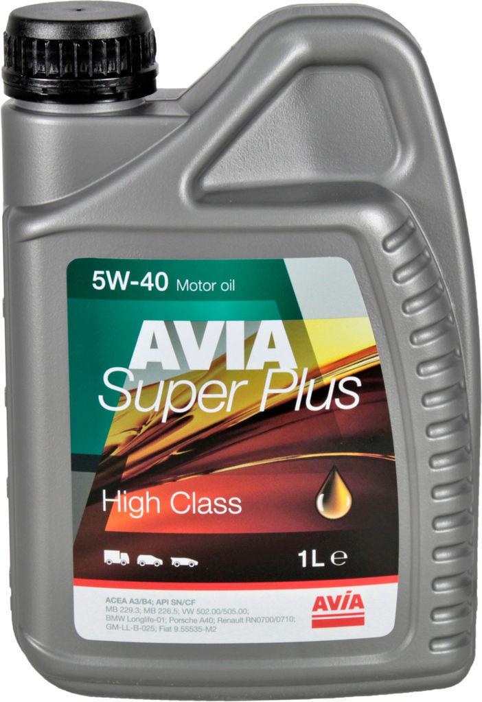 Моторное масло Avia Super Plus бензин/дизель 5W-40 1 л (1400364)