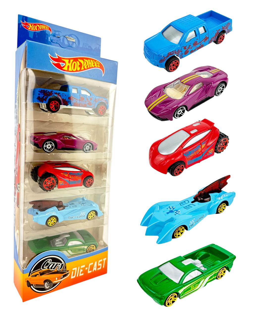 Ігровий набір машинок Hot Wheel DIE-CAST 5 шт. (779-056) - фото 2 Ігровий набір машинок Hot Wheel DIE-CAST 5 шт. (779-056) - фото 2