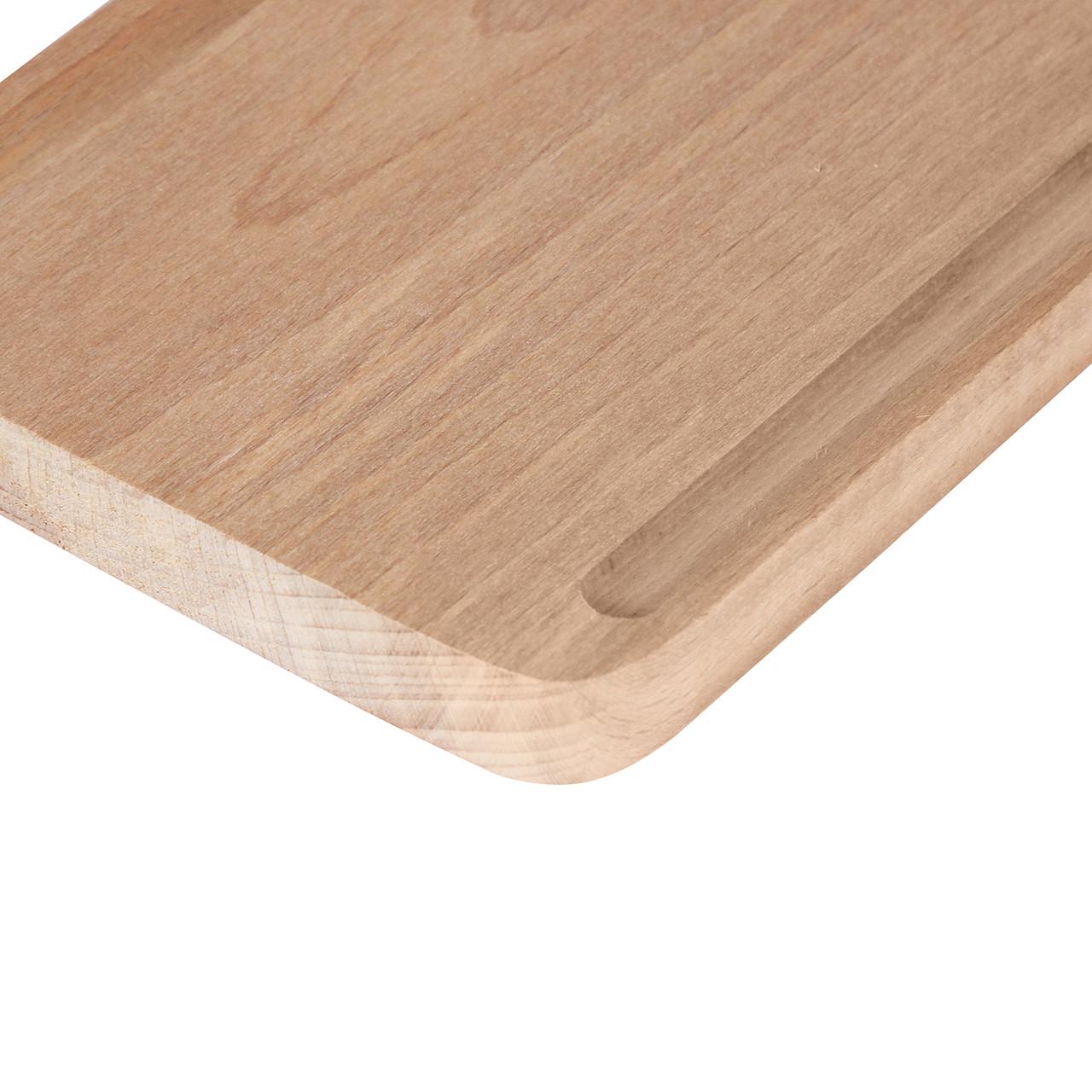 Доска разделочная Wood&Steel Люкс для чистки рыбы с зажимом из бука 60х14 см с желобками по краям - фото 4 Доска разделочная Wood&Steel Люкс для чистки рыбы с зажимом из бука 60х14 см с желобками по краям - фото 4