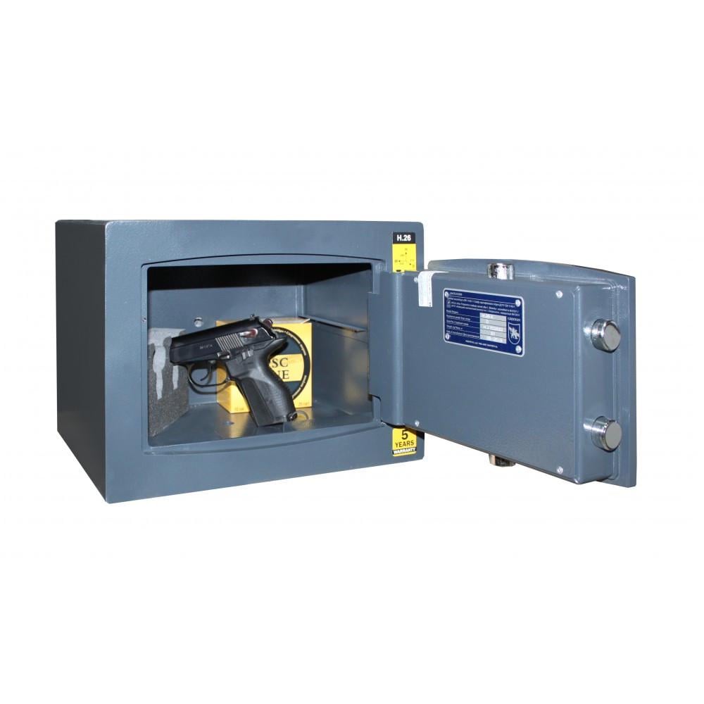 Сейф зламостійкий Griffon H.26.KP пістолетний Dark grey (1540625250) - фото 4