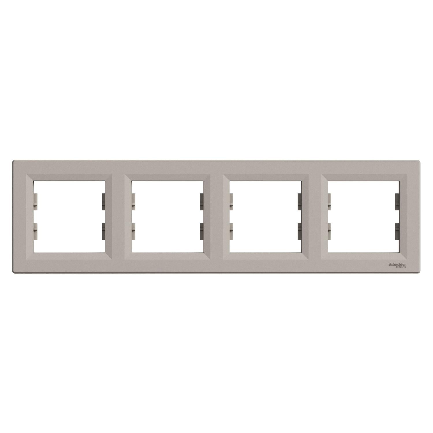 Рамка для розеток Schneider Electric четырехместная Бронзовый (EPH5800469)
