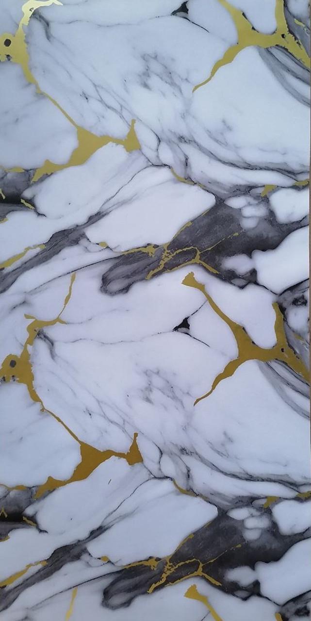 Панель самоклеюча глянцева РЕТ під колір структури 600х300х2,5 мм Пастельний надсвітлий лотос-білий (VN3-115) - фото 2