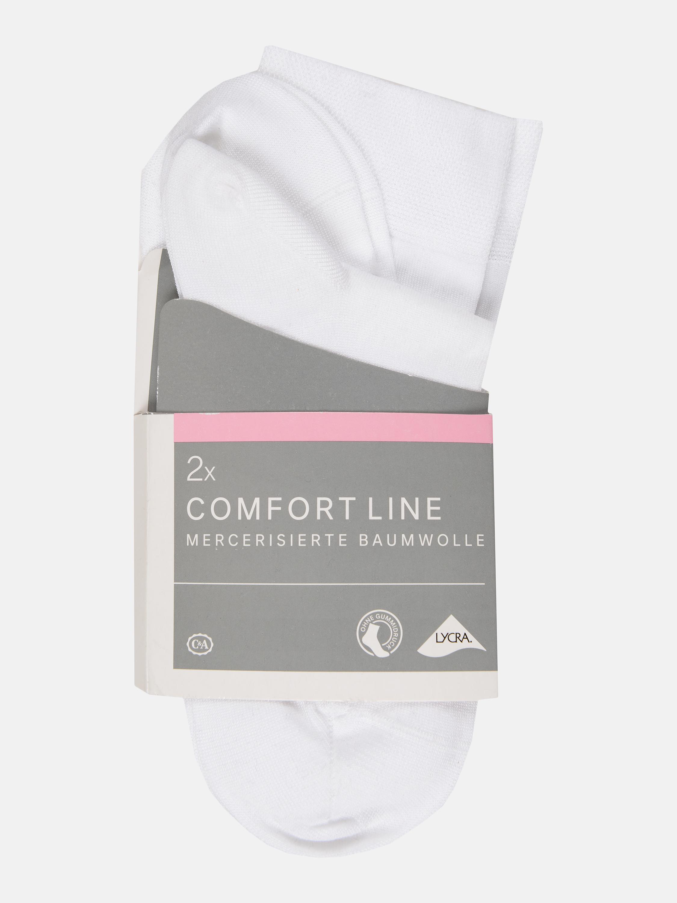 Шкарпетки C&A 2 пари р. 39-42 Білий (2246026105002)