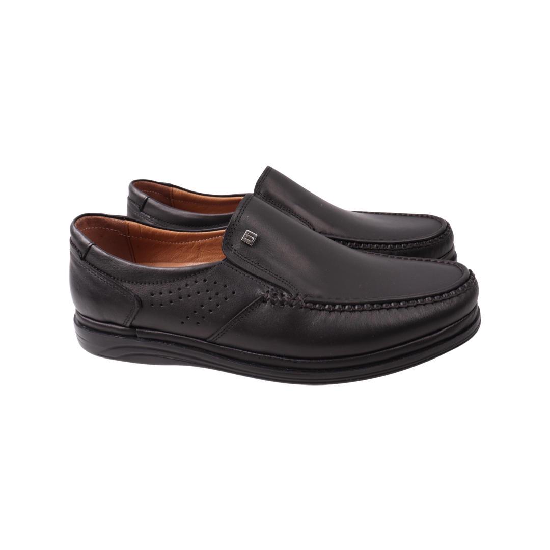 Туфлі чоловічі Umaro зі шкіри р. 44 Чорний (6-21DTC)