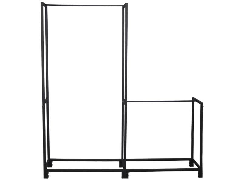 Дровник металлический Kompred OL615 под стенку рядом с окном (1667241947)