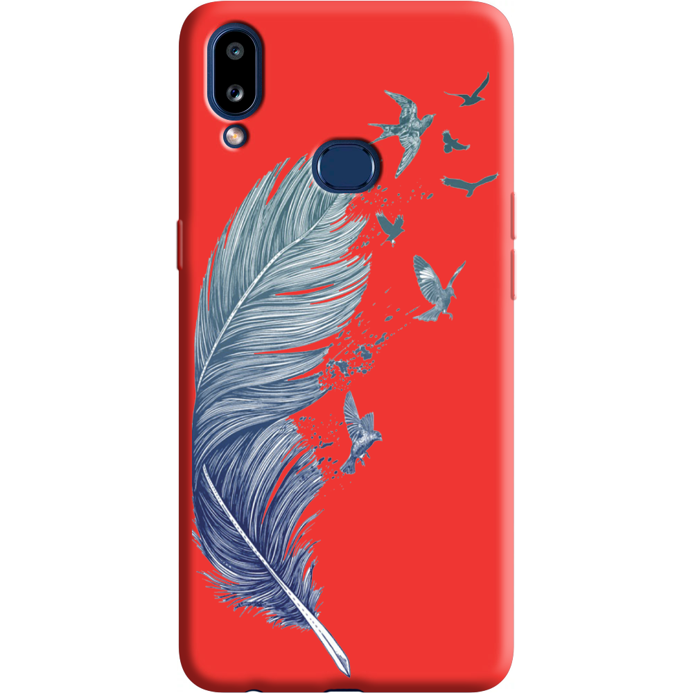 Чехол Boxface Samsung A107 Galaxy A10s Feather Красный силикон (37944-cc38-38153)