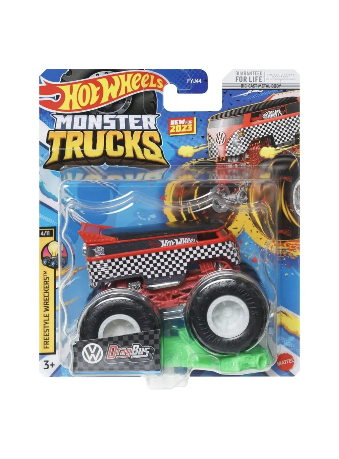 Машинка-внедорожник Hot Wheels Monster truck Drag Bus 2023 (30DJTJENF)