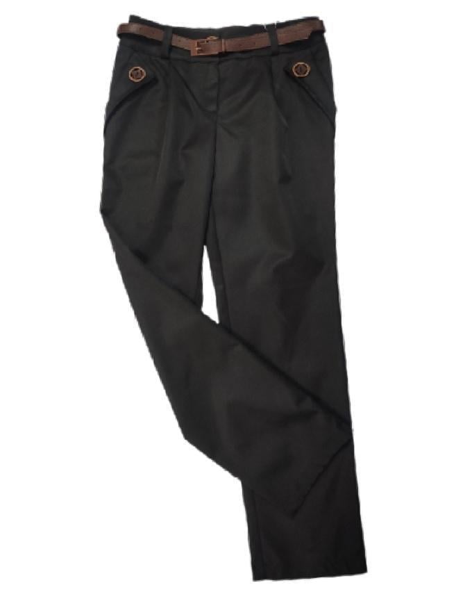 Брюки школьные для девочки Suzie ДЖАНЕТ 01 мемори cotton 122 см Черный (466601_122)