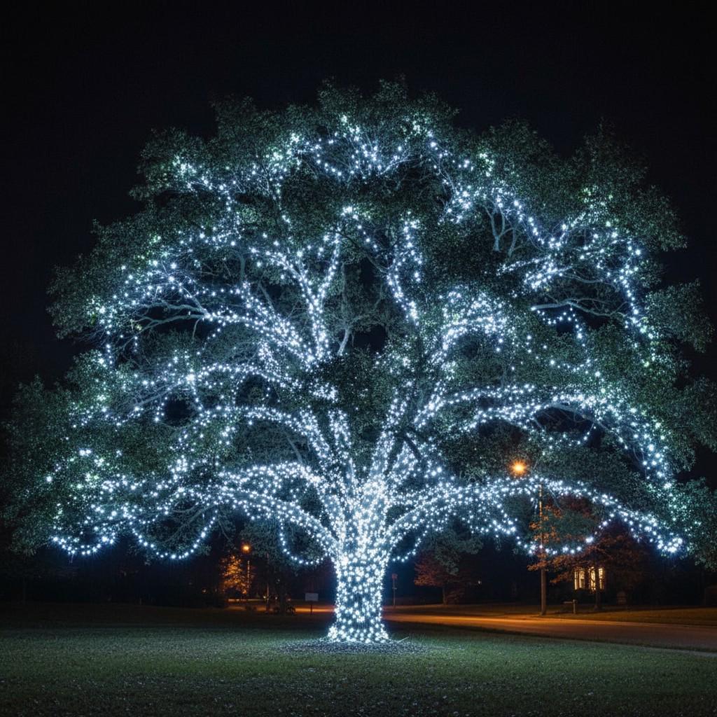 Гирлянда нитка уличная новогодняя с солнечной батареей и пультом 100 м 1000 LED диодов черный провод Белый свет (SB1000L100MBW) - фото 3 Гирлянда нитка уличная новогодняя с солнечной батареей и пультом 100 м 1000 LED диодов черный провод Белый свет (SB1000L100MBW) - фото 3
