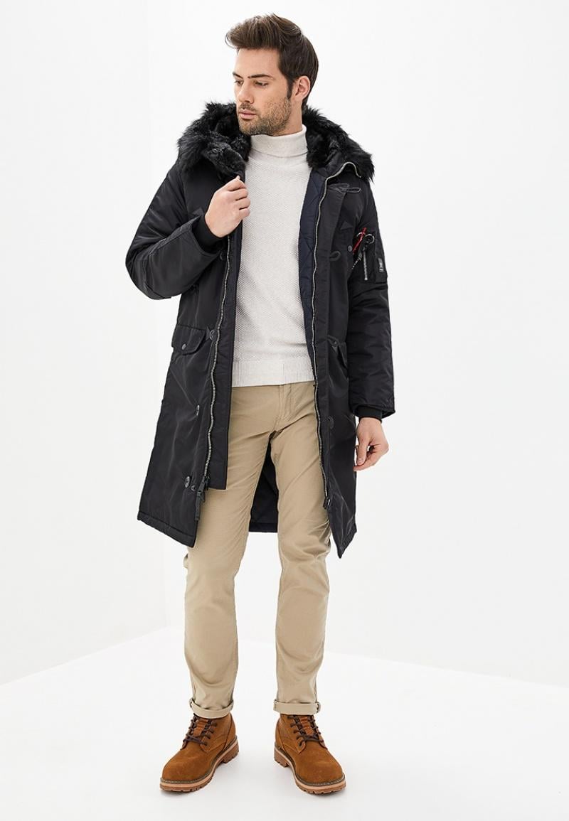 Куртка-парка Airboss N-7b Shuttle 3XL Чорний (28560) - фото 3