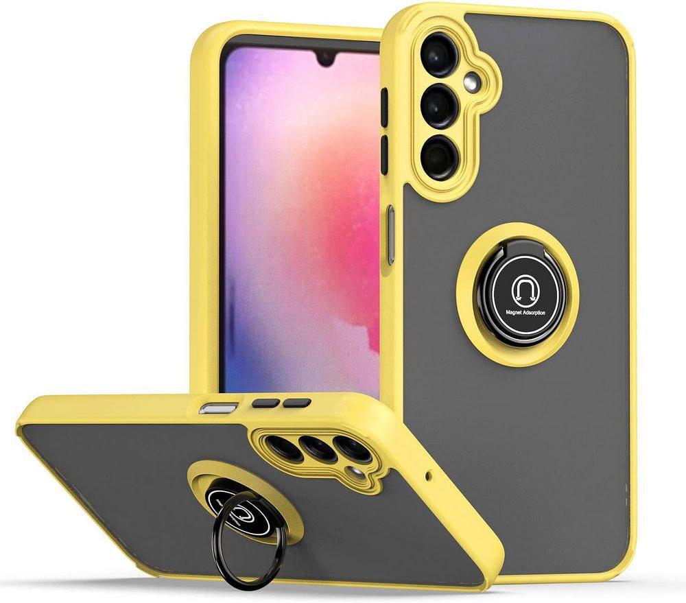 Защитный чехол MatteLuxe Samsung Galaxy A15 A155 (с кольцом) Yellow (36147-0A)