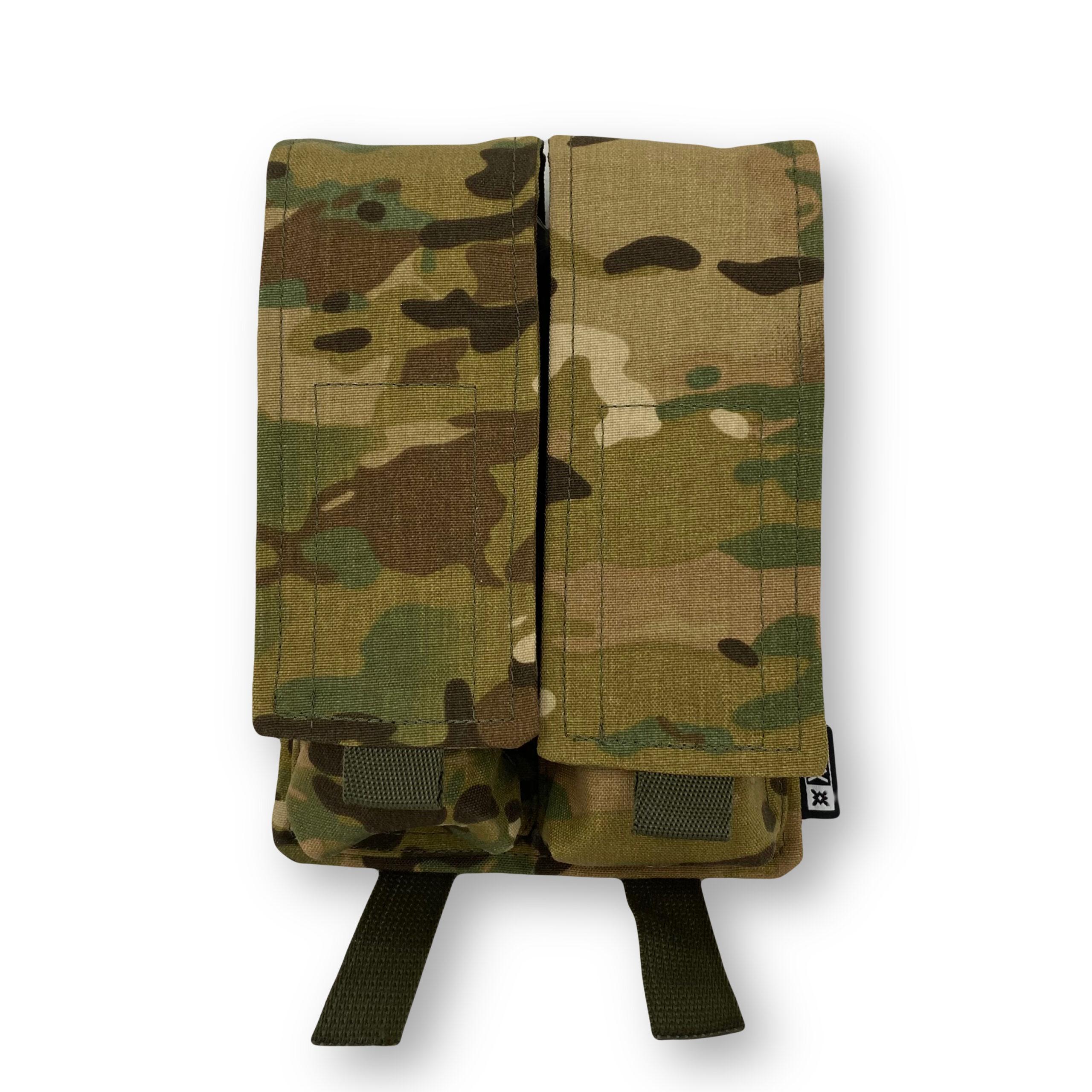 Подсумок закрытый двойной для 2 магазинов АК ТТХ Cordura 500D Мультикам (00002979)