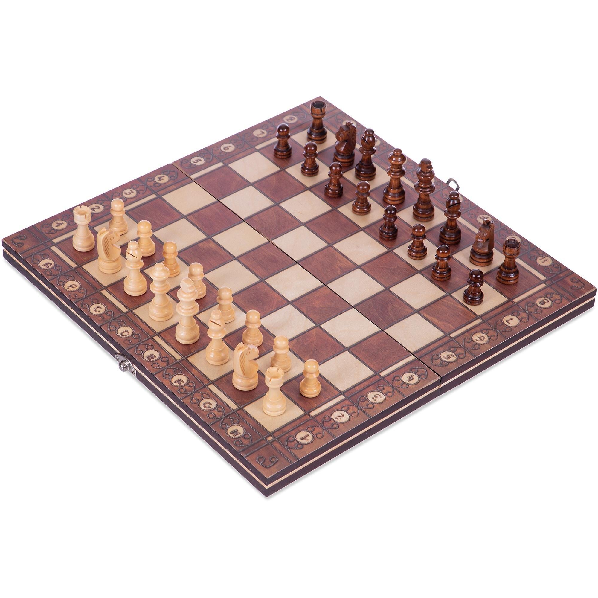 Набор настольных игр Xinliye W7702H шашки/нарди на магнитах деревянные (35387496)