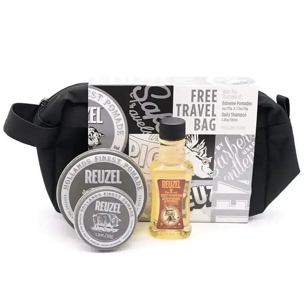 Мужской набор для ухода Reuzel Extreme Holiday Travel Bag (850031020023)