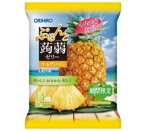 Конняку-желе низкокалорийное ORIHIRO Purunto Konjac Jelly ананас 120 г