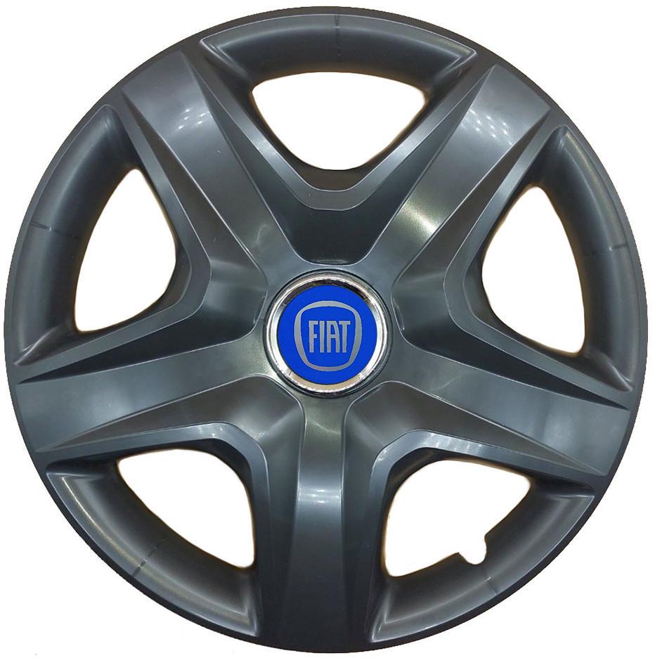 Комплект колпаков SJS R16 для Fiat Blue 418 4 шт. Черный (107322)