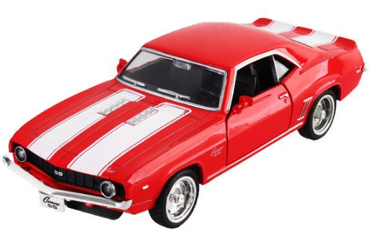 Іграшковий автомобіль модельний Chevrolet Camaro 1969 250336 Червоний (MTT-170471)