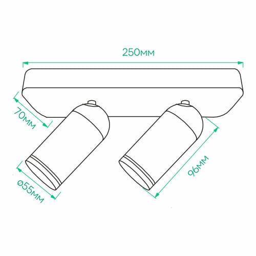 Светильник накладной поворотный ARDERO ML316-2 G5.3 IP20 Белый - фото 4 Светильник накладной поворотный ARDERO ML316-2 G5.3 IP20 Белый - фото 4
