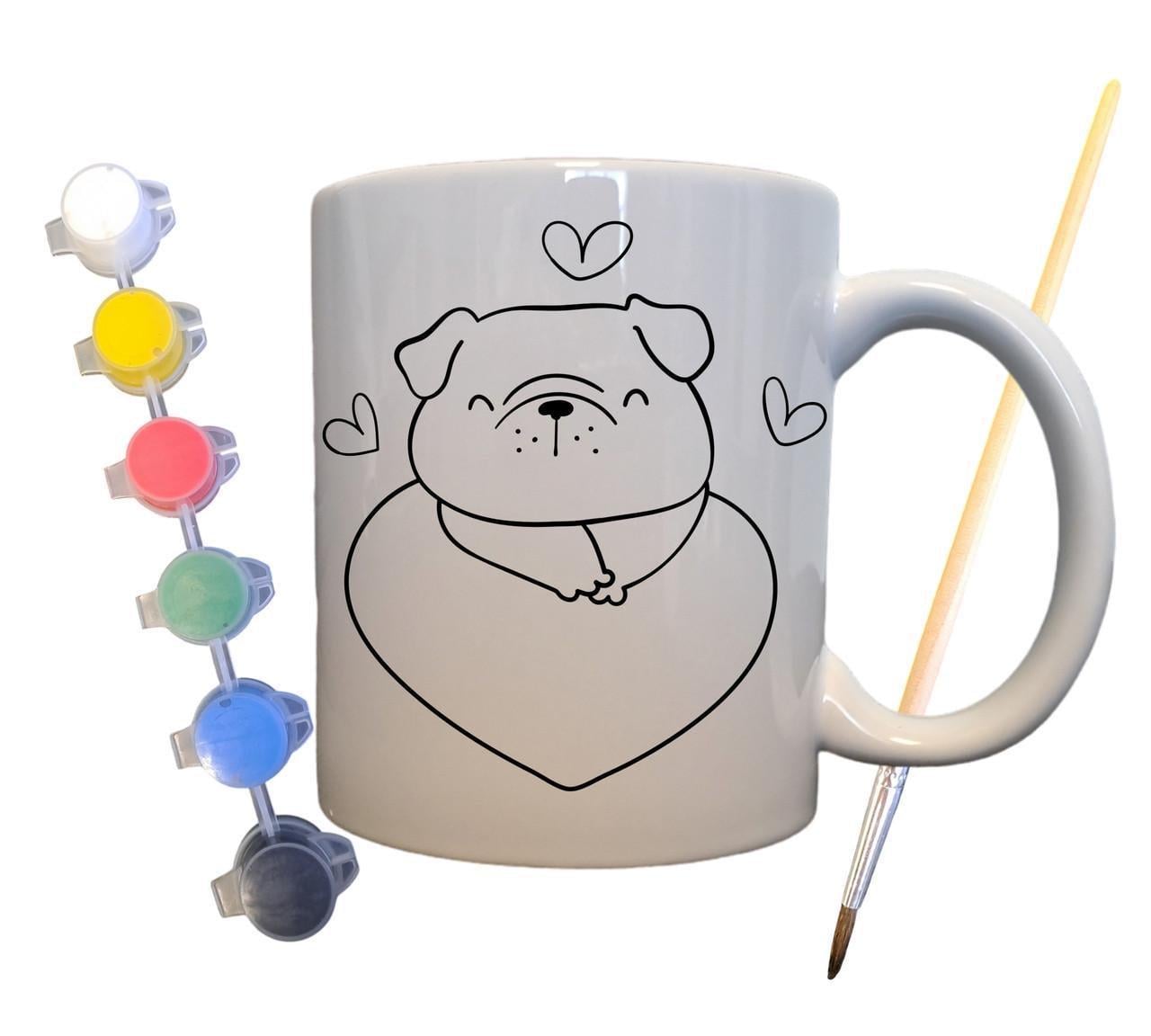 Набор для творчества кружка раскраска Домашние любимцы 330 мл Белый (КР0073)