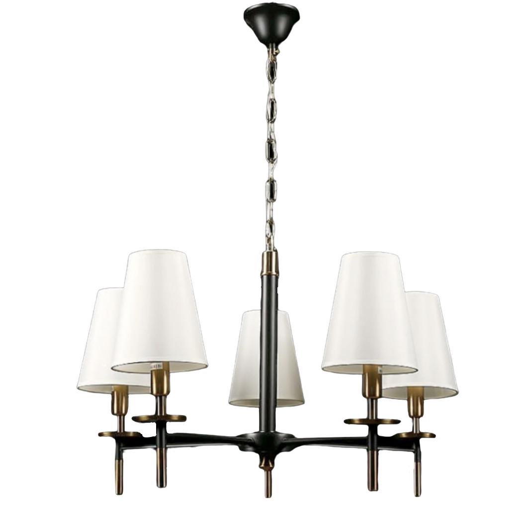 Люстра классическая Splendid-ray LK909/5{COPPER+BK} с абажурами (30302391)